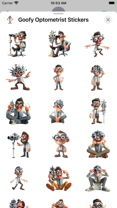Screenshot #2 pour Goofy Optometrist Stickers