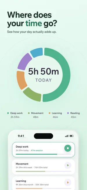 Timeshape: Time & Life Tracker screenshot 1