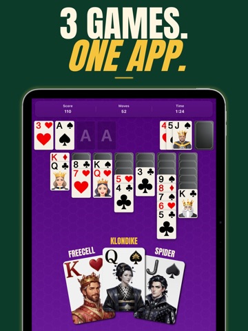 Solitaire, Freecell & Spider iPad screenshot