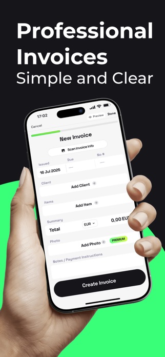 Invocraft: Invoice maker. Fast Screenshot 1 of 8