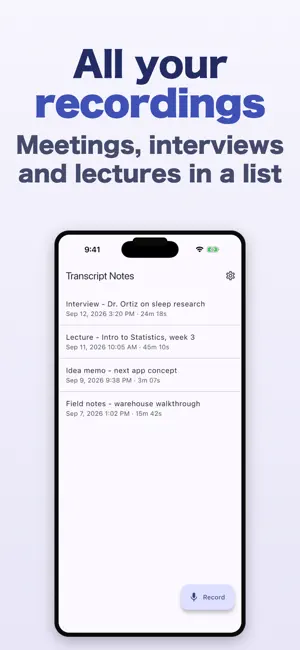 Voice Recorder Live Transcript screenshot 2