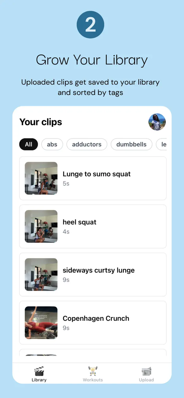 Screenshot #2 pour BUILD: Workout Planner