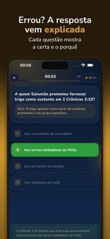 Quiz Bíblico: Perguntas Bíblia iPhone screenshot