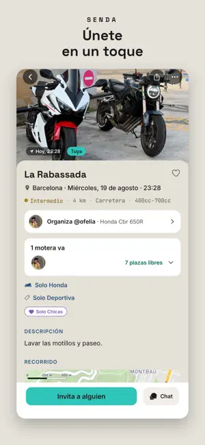 SENDA - Motorcycle community screenshot 1