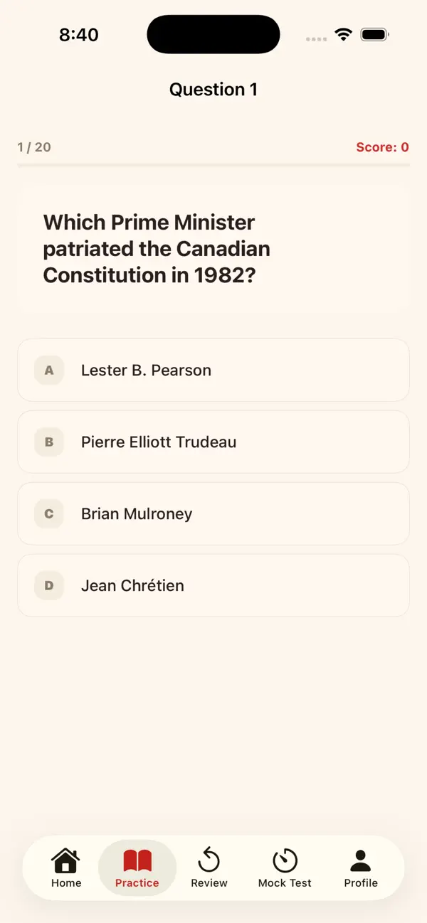 Screenshot #2 pour PassCAN -Citizenship Test Prep