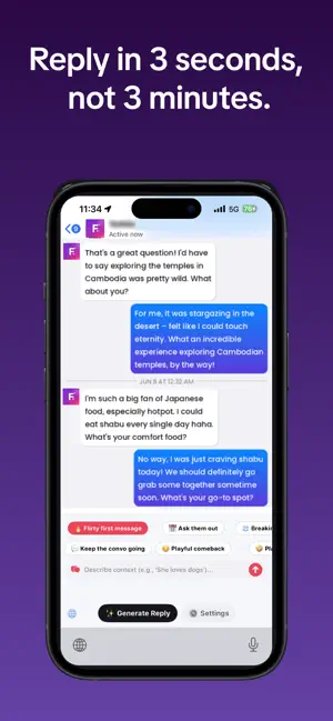 Fluent: AI Dating Keyboard screenshot 2