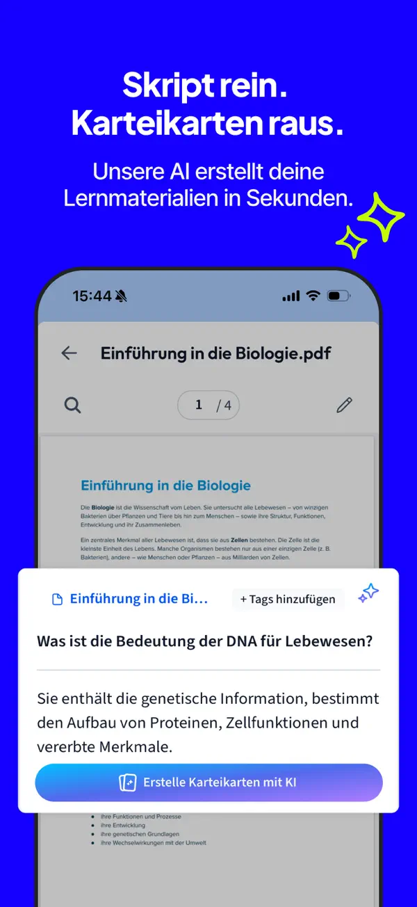StudySmarter: KI Lernapp iPhone App Screenshot 2 – Bildung
