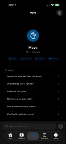 Mavs Plus screenshot