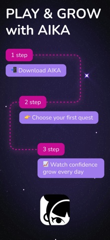 AIKA: Personal Growth with AI iPhone screenshot