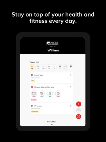 24 Elite Gym iPad screenshot