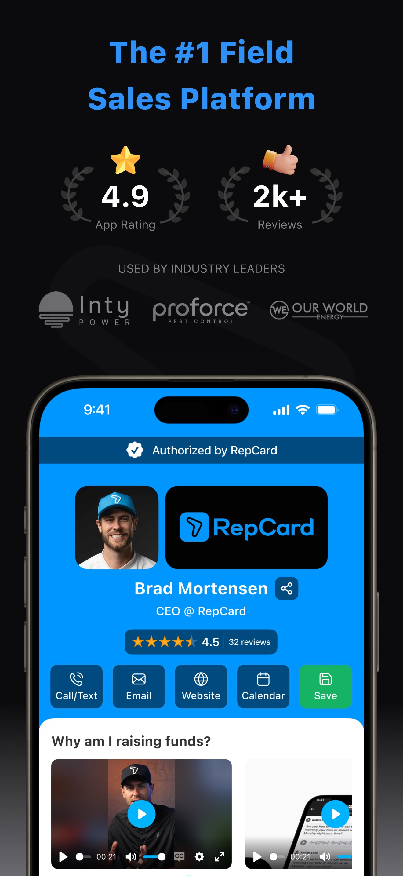 RepCard - Field Sales Platform