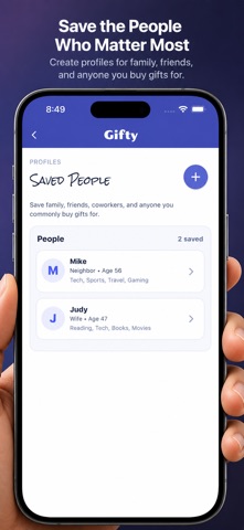 Gifty: AI Gift Finder iPhone screenshot