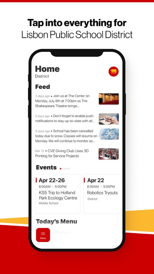 #1. Lisbon Public School District (iOS) Ved: Lisbon Public Schools