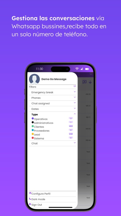 Screenshot 2 of Go Message App