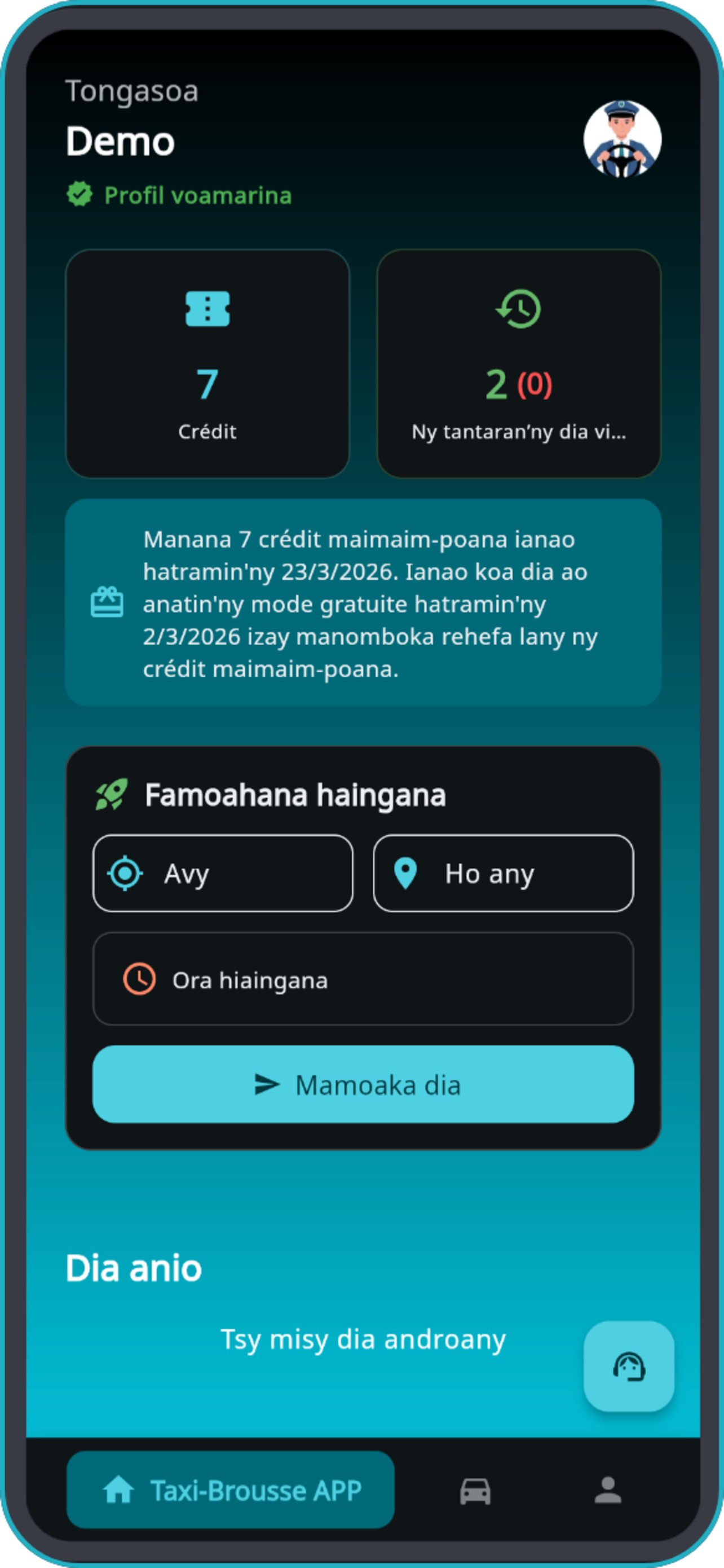 Taxi-Brousse APP