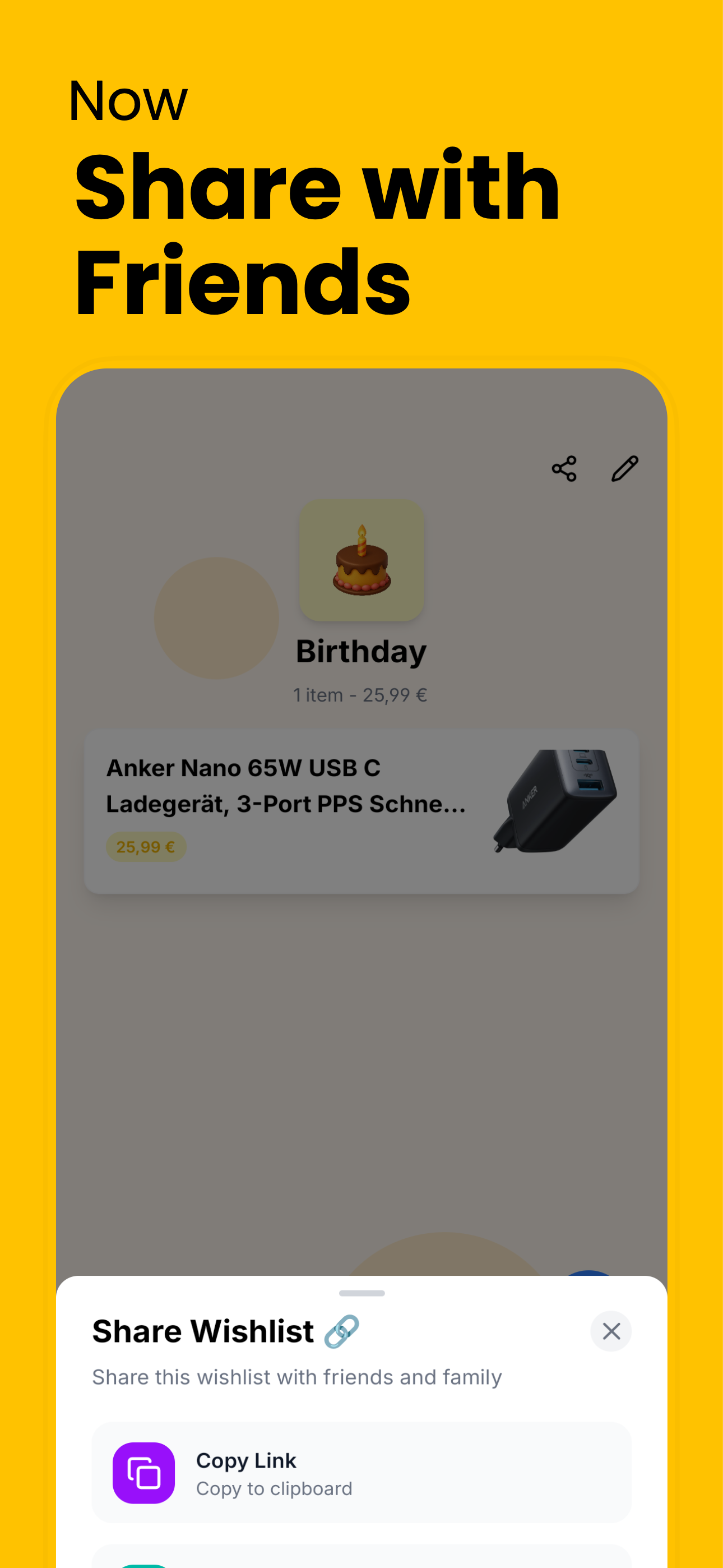 Wish List Maker: Schenkmal