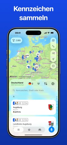 Kennzeichen sammeln Wiki iPhone screenshot 2