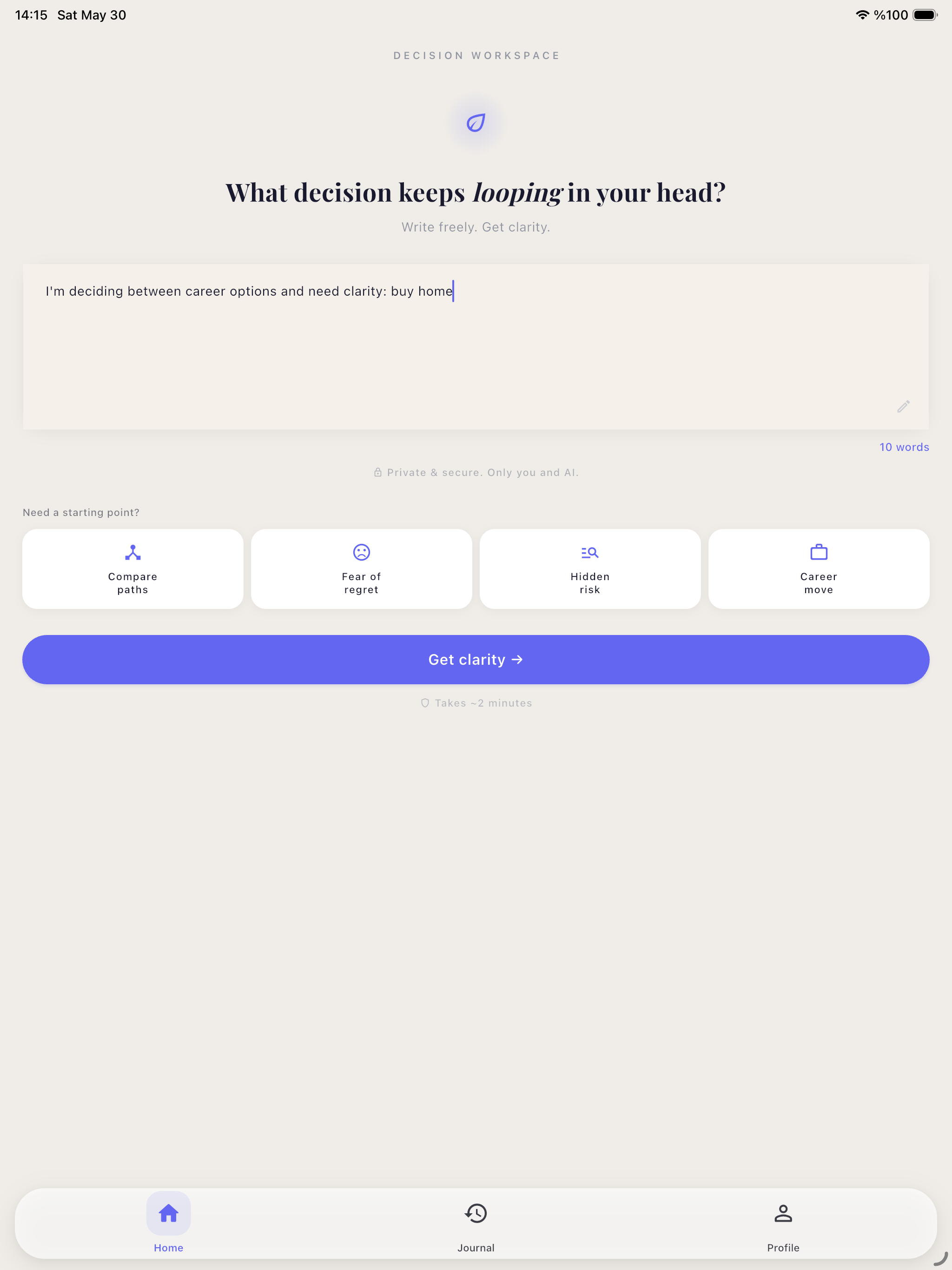 Decision Coach: AI Advisor