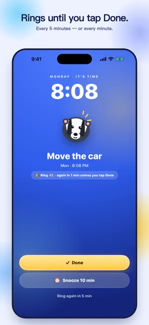 Badger - Persistent Reminders screenshot 1