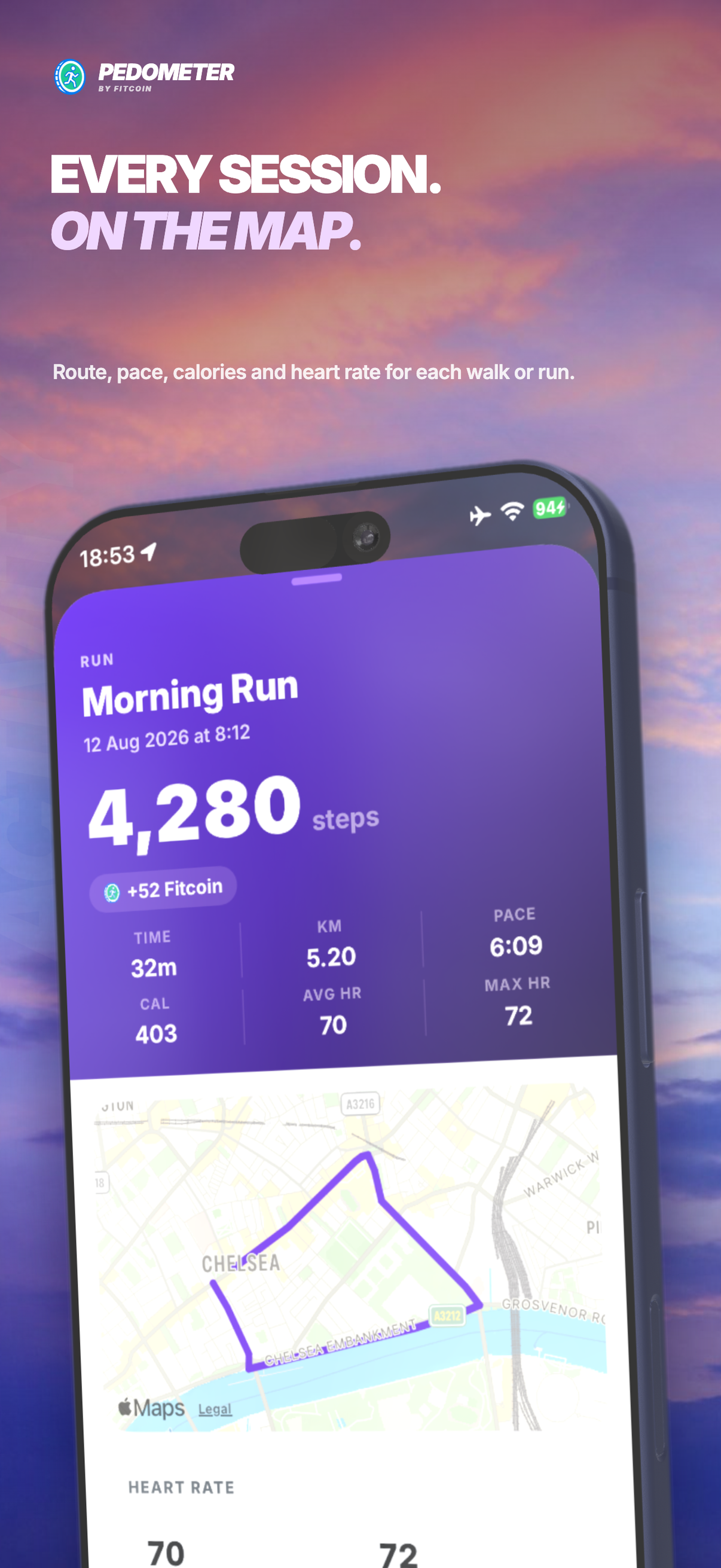 Pedometer by Fitcoin screenshot 3