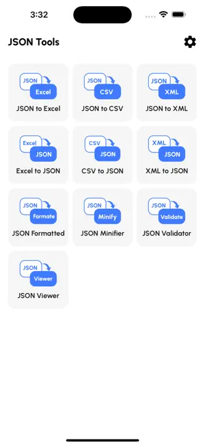 JSON Tools: XLSX CSV to JSON screenshot 1