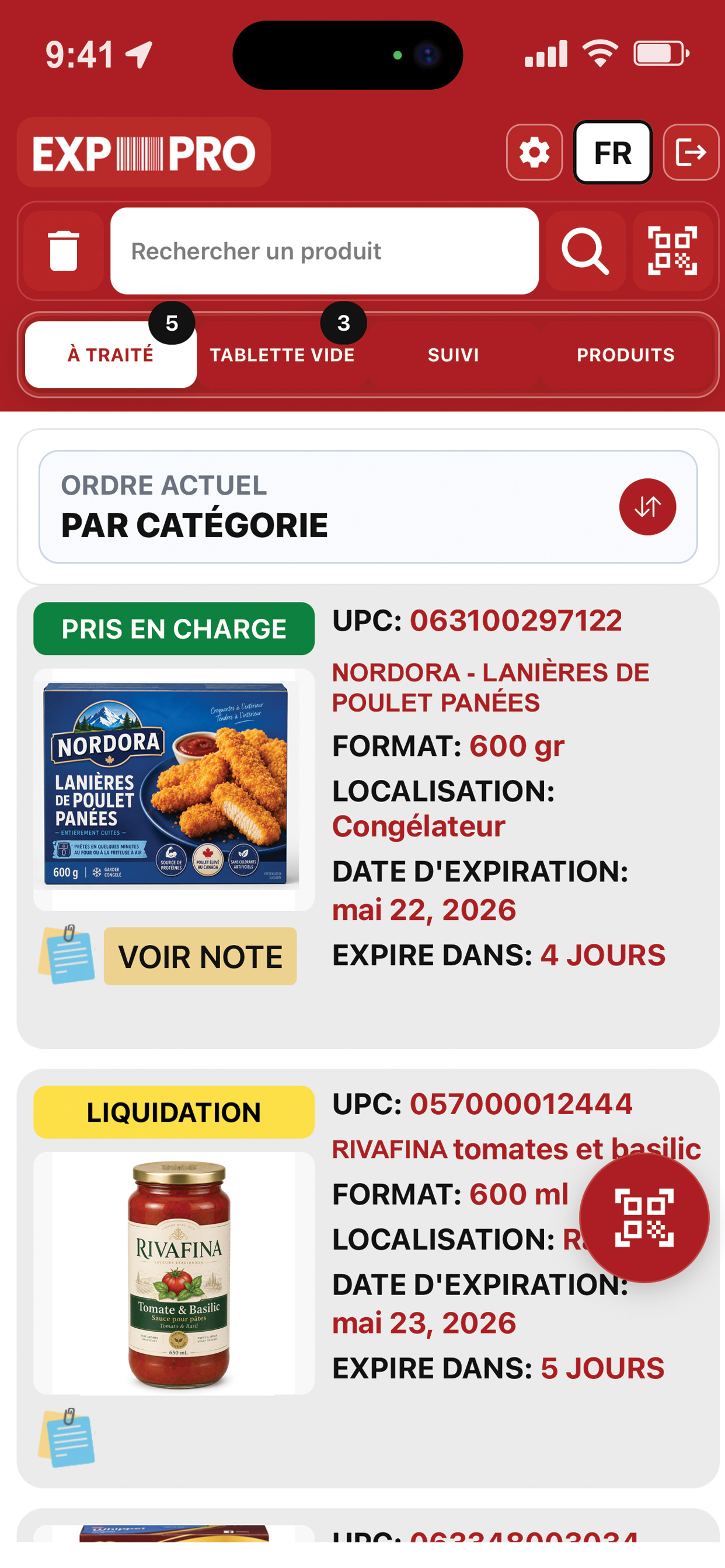 EXP PRO Gestion du périssable screenshot 3