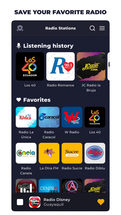 Screenshot 3 of Radio Ecuador Live FM & AM App