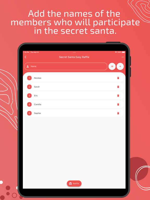 Screenshot #5 pour Père Noël Secret Tirage Facile
