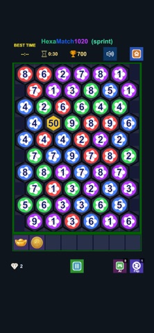 HexaMatch1020: Number Match Screenshot 2 of 3