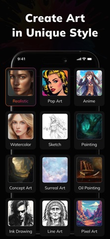 Ai Art Generator - Pixivelle iPhone screenshot