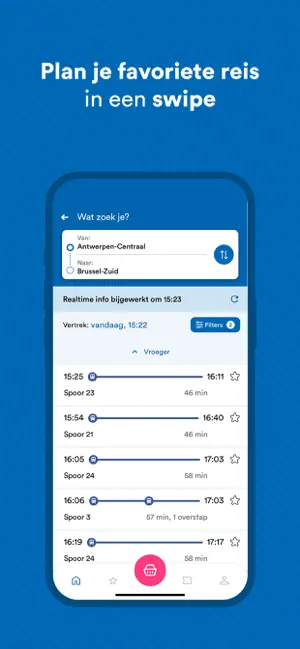 NMBS : Trein info & tickets iPhone screenshot 2