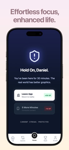 Nudge: Focus in Real Life iPhone screenshot