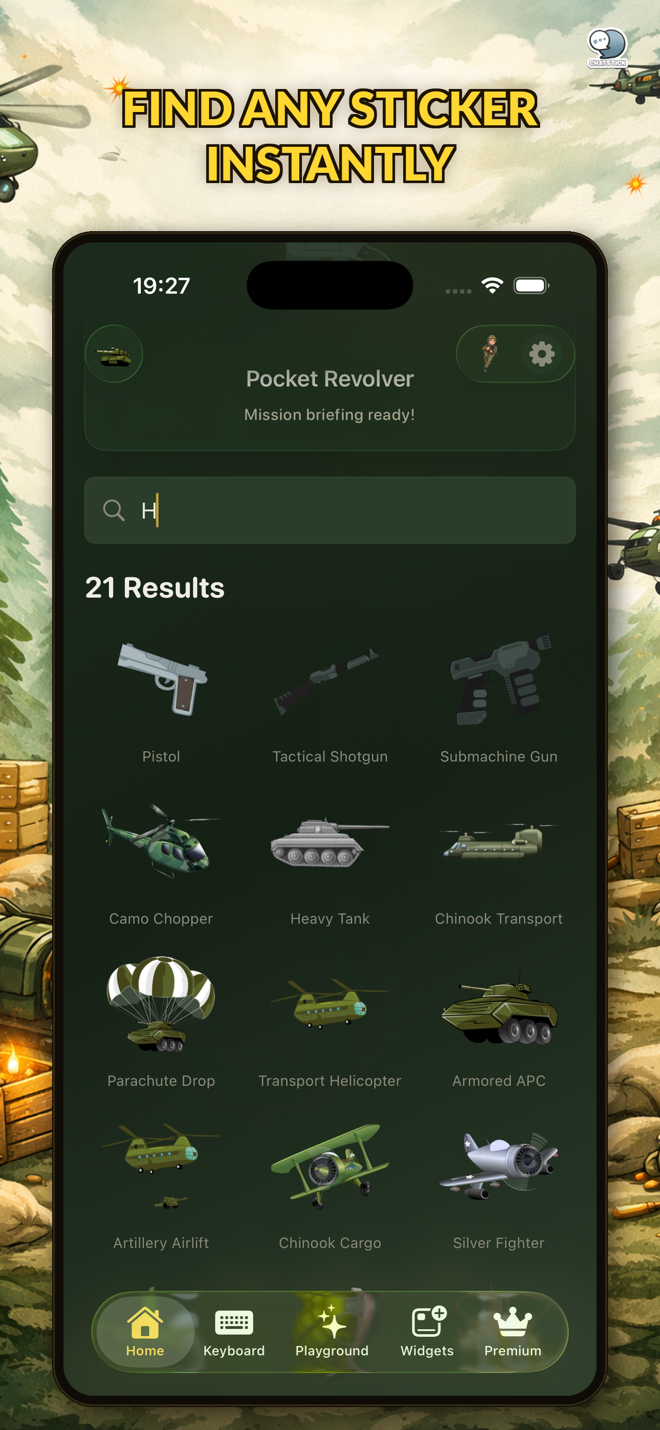 Military Stickers by ChatStick