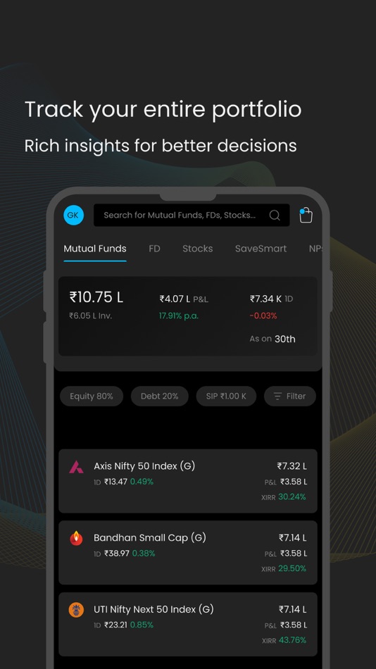 #3. Kuvera: SIP Mutual Funds App (iOS) 由: Arevuk Advisory Private Limited