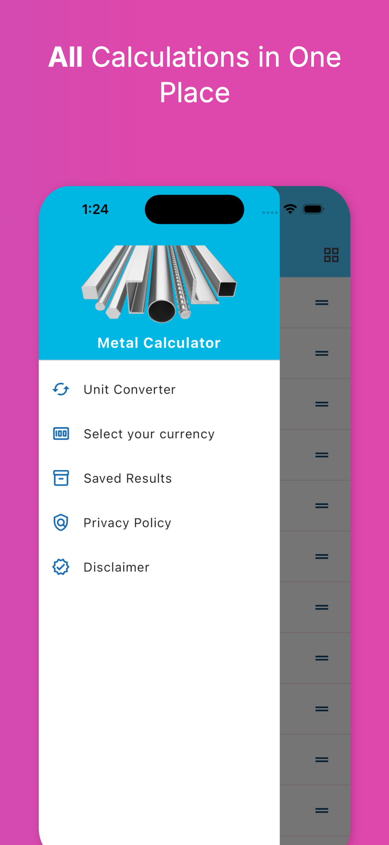 Metal Weight Calculator Plus screenshot 8
