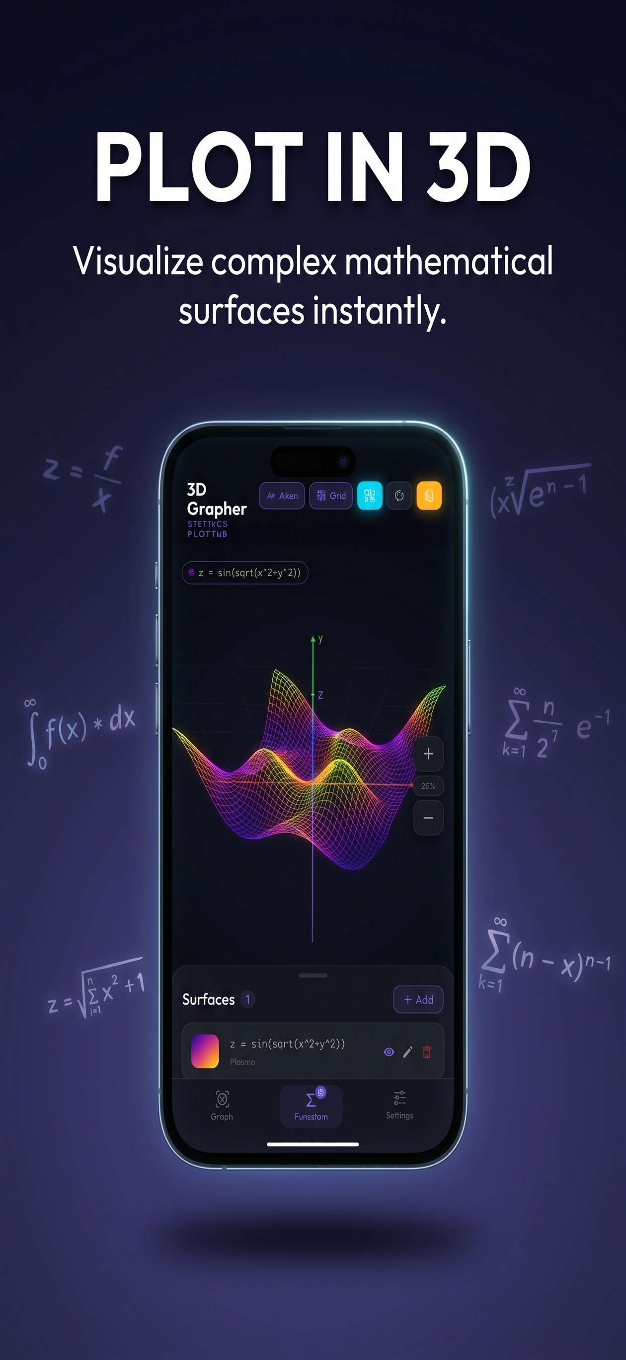 3D Grapher: AR Calculator screenshot 1