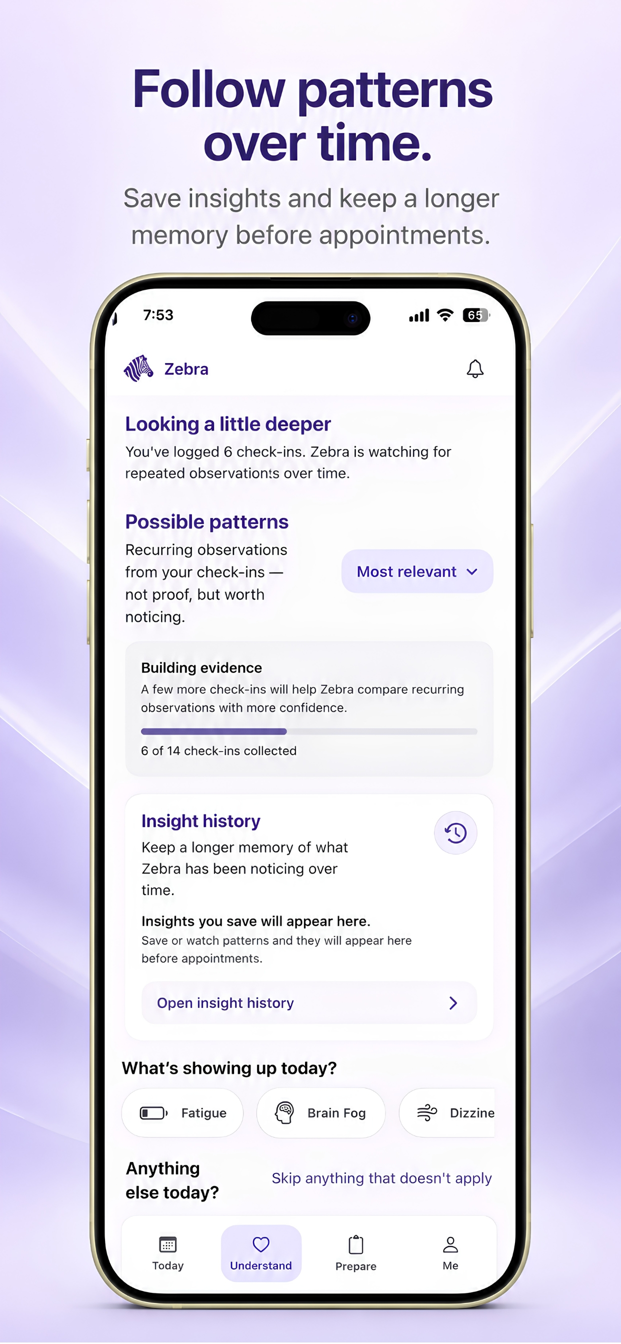 Zebra — Symptom Tracker