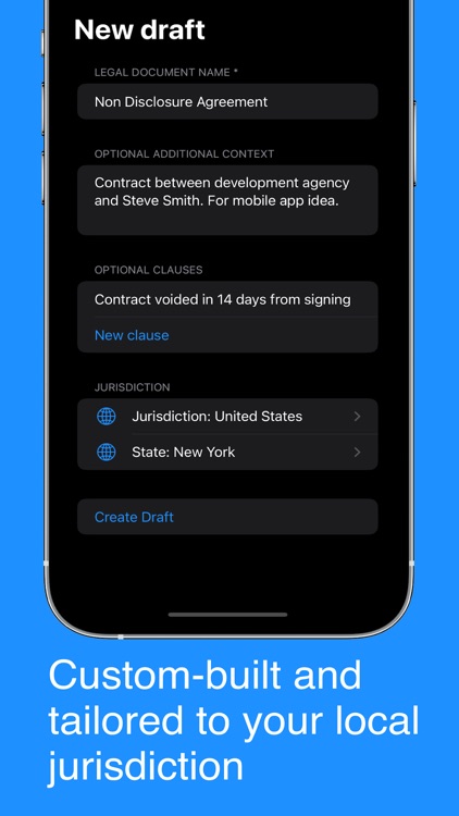 Legal Draft: Contract Maker