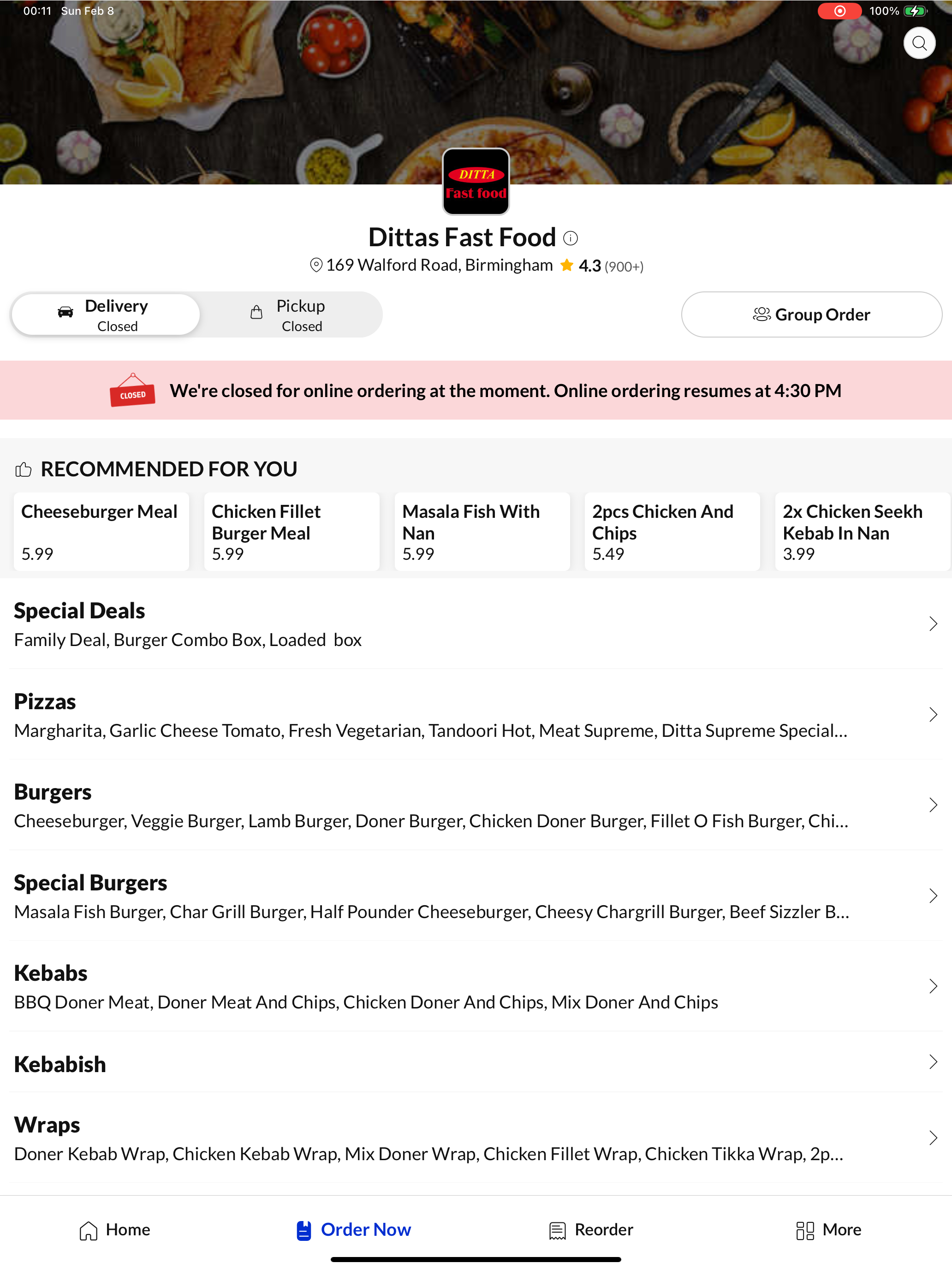 Dittas Fast Food Birmingham screenshot 6