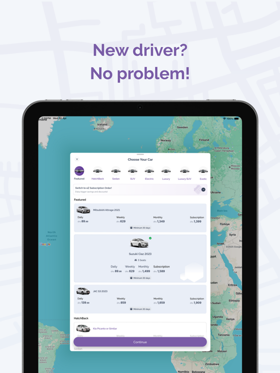 Screenshot #5 pour eZhire Car Rental | No Deposit