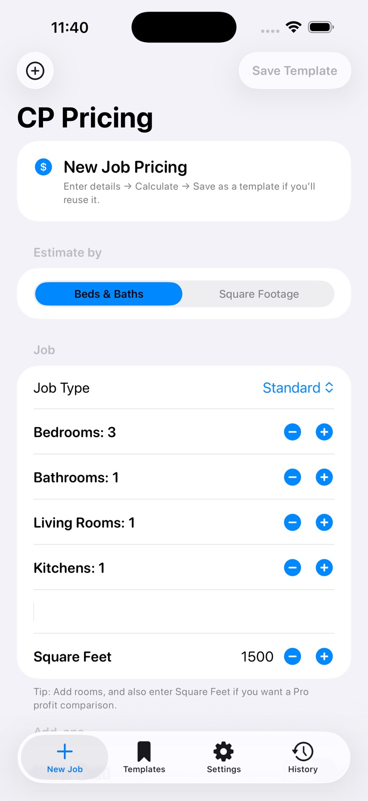 CleanerProfit iphone screenshot 1
