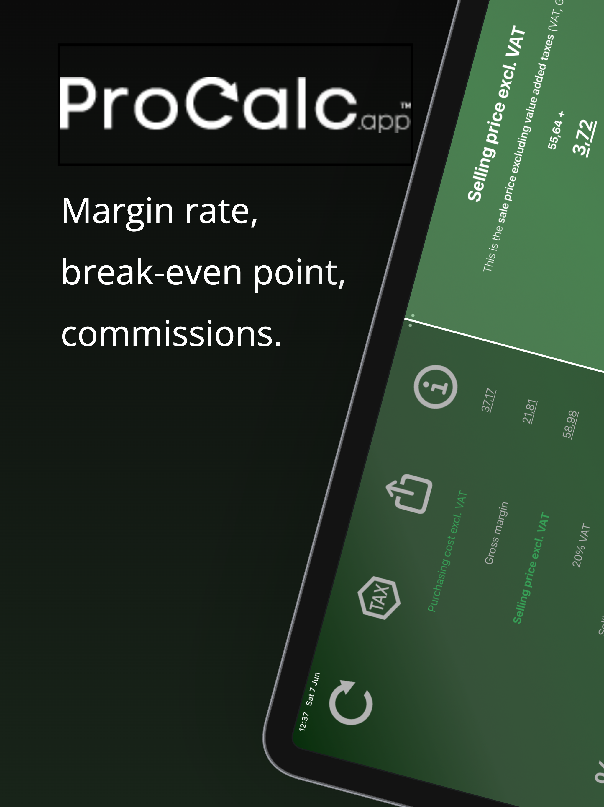 ProCalc.app: Margin, BreakEven