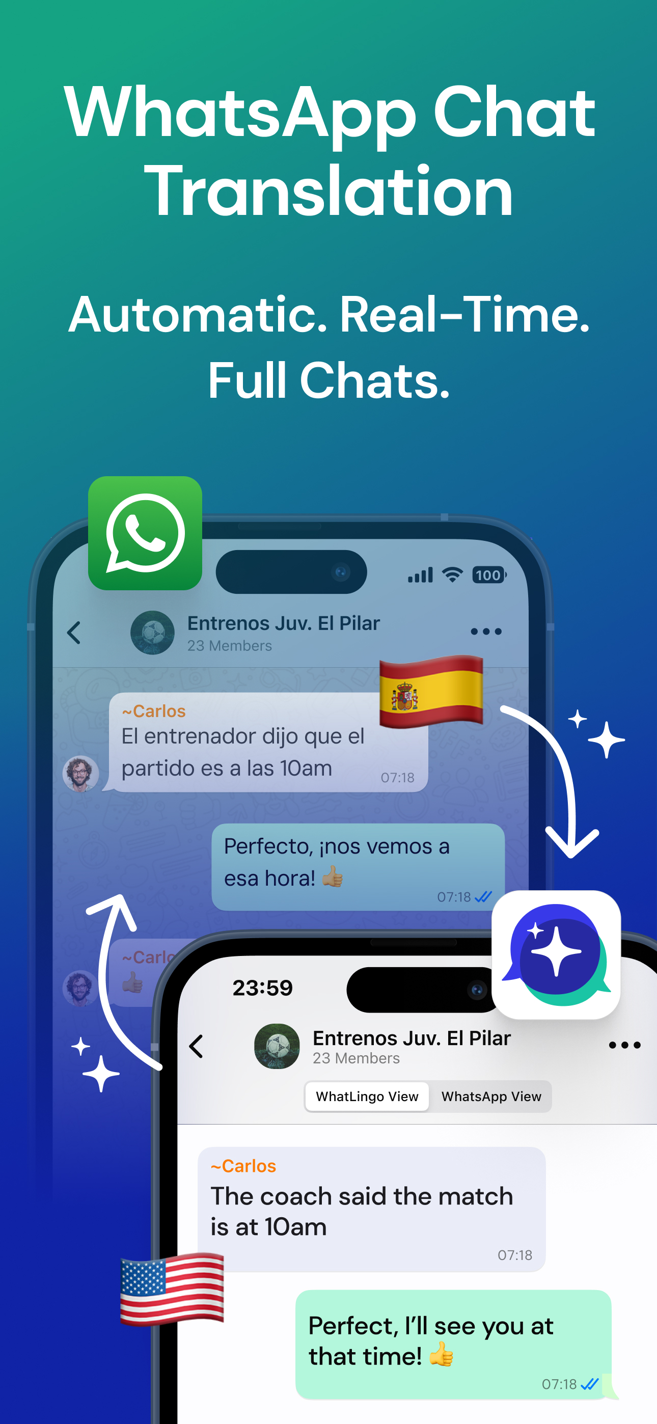 WhatLingo: Chat Translator
