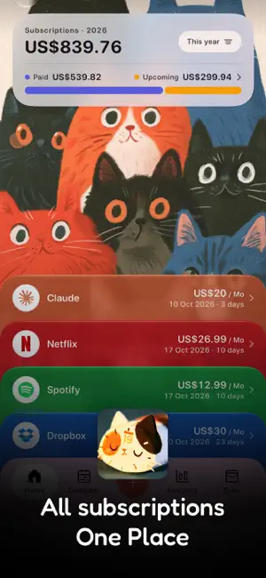 DueCat - Track Subscriptions screenshot 1