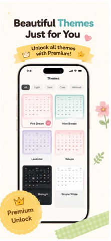 Sticker Calendar-Cute Planner iPhone screenshot