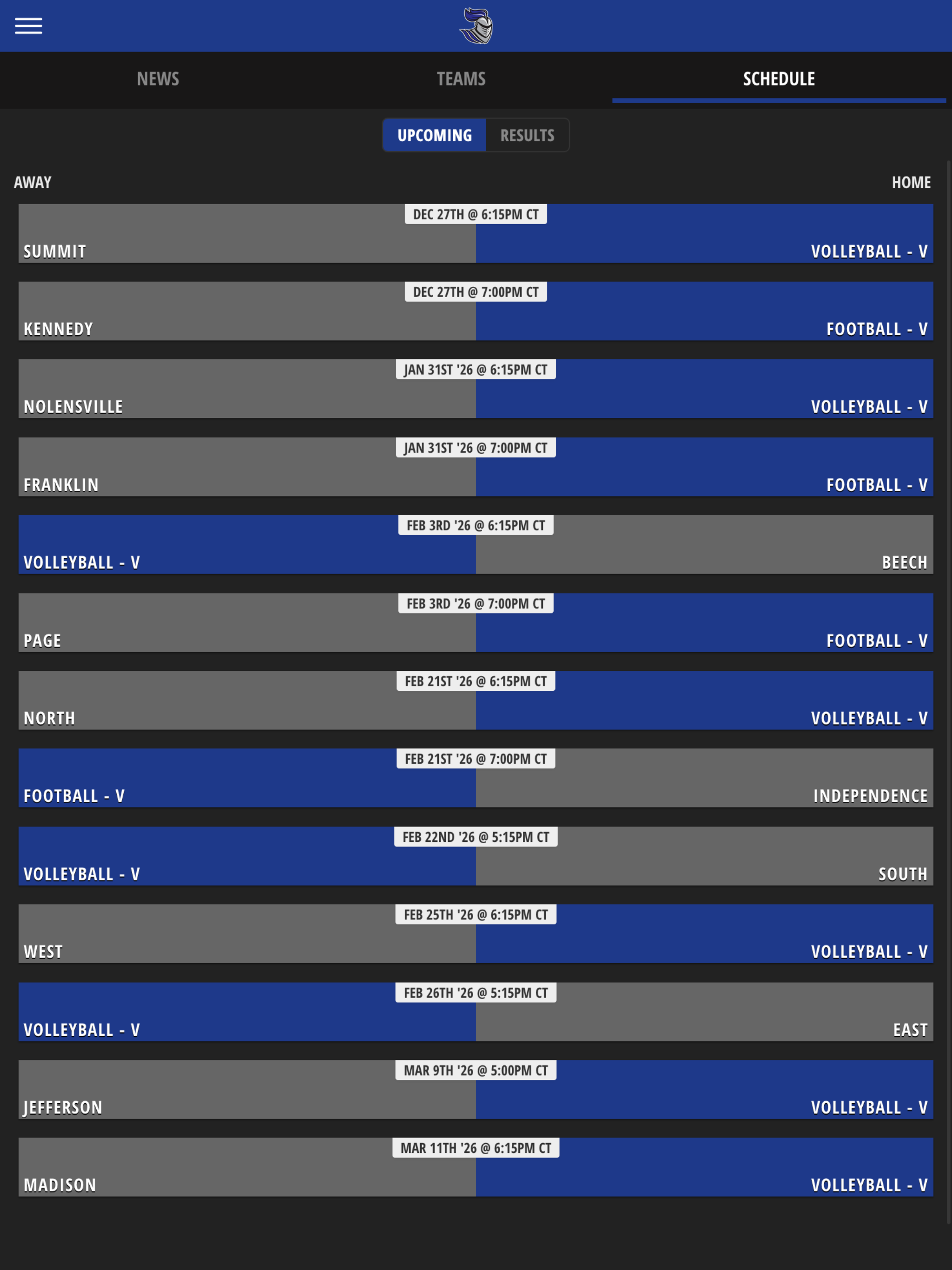 HCA Knights Athletics screenshot 10
