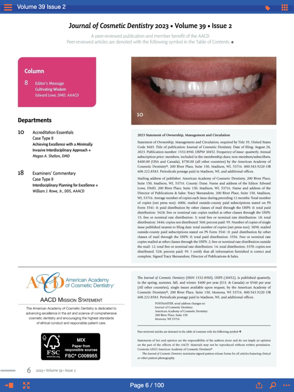 Screenshot #6 pour Journal of Cosmetic Dentistry