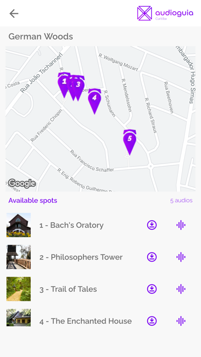 Audioguia Curitiba Screenshot