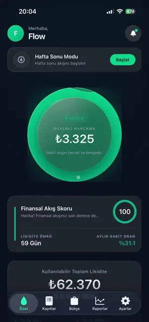 Flow Gelir ve Gider Takibi screenshot 1
