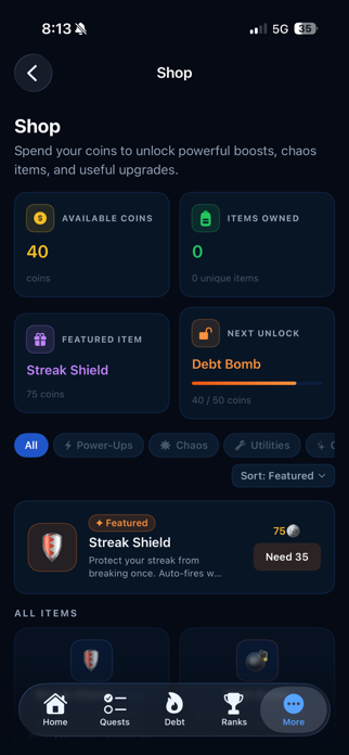 SideQuest - Quest & Debt Screenshot 5 of 5
